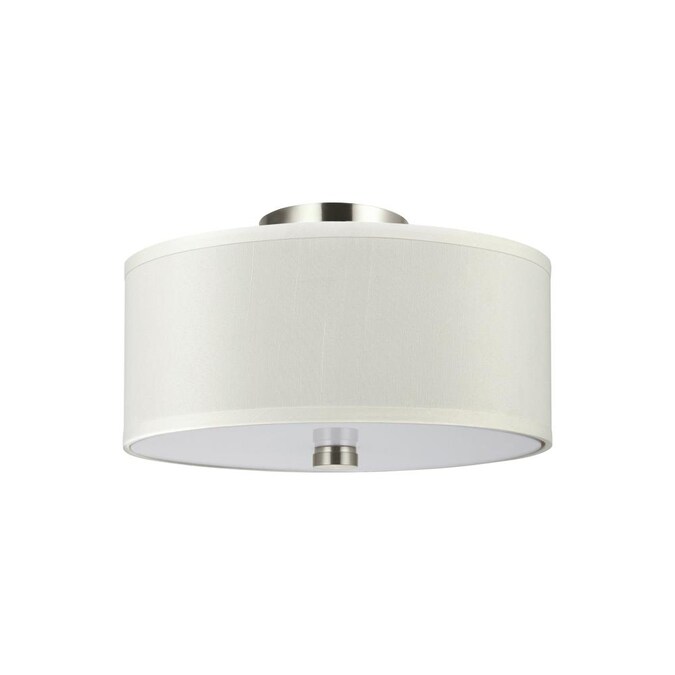Generation Lighting Dayna Shade Pendants 1-Light Brushed Nickel Semi mount light - Image 2