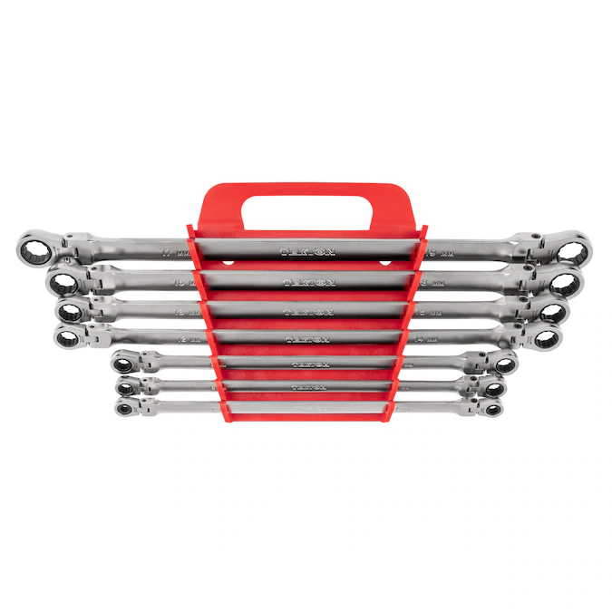 TEKTON 7-Piece Set Metric Flexible Head Ratchet Wrench