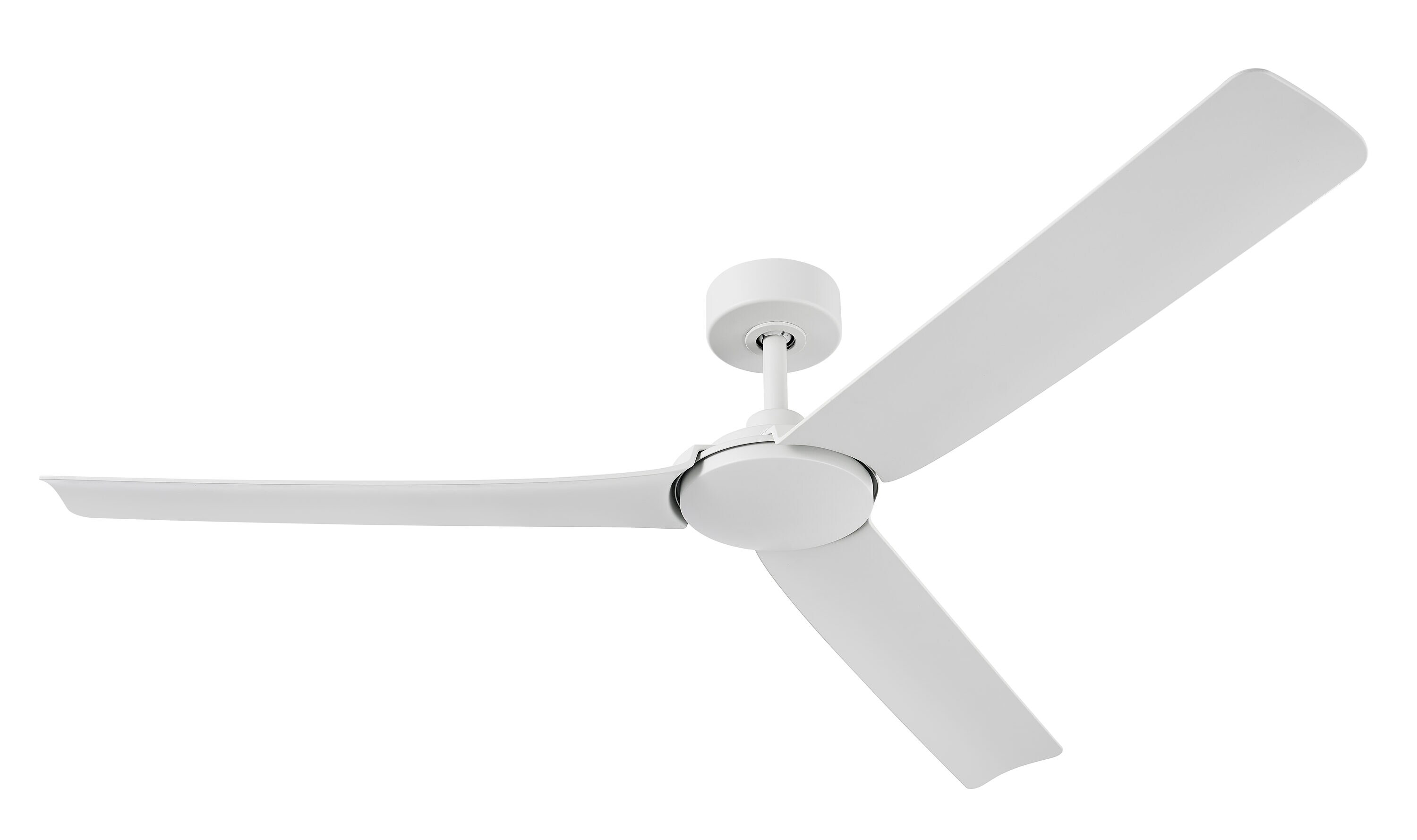 Lochwood 60-in Outdoor Matte White with Matte White Blades Ceiling Fan and Remote ( 3 -Blade ) - Image 4