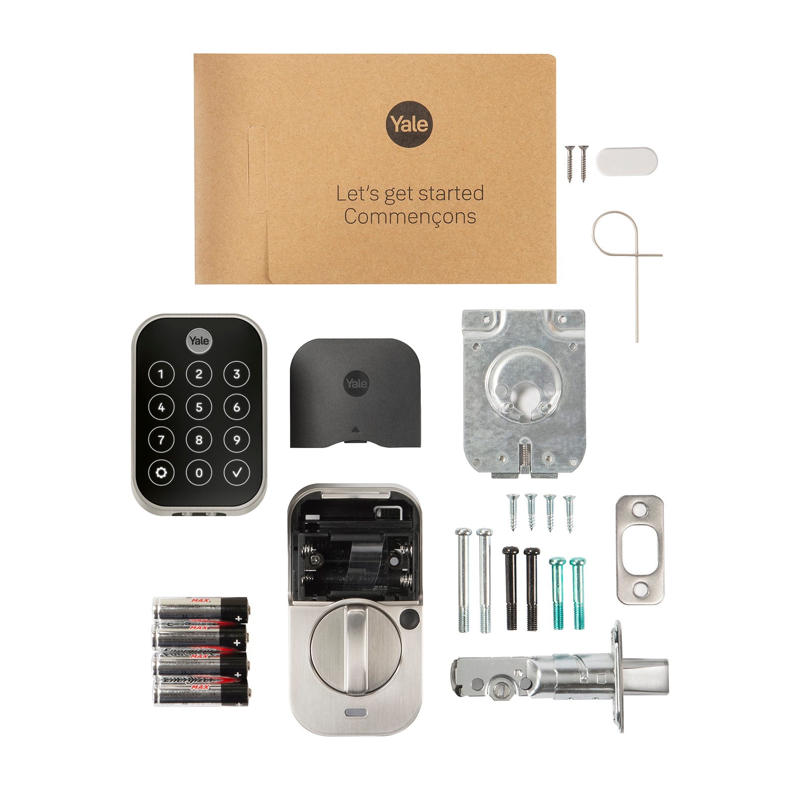 Assure Lock 2 Satin Nickel Smart Lock Electronic Deadbolt Bluetooth Fingerprint Touchscreen Keypad - Image 10