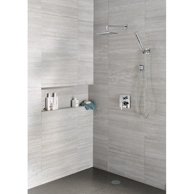 Delta Tetra Lumicoat Chrome 11.31-in Rectangle Handheld Shower Head 1.75-GPM (6.6-LPM) - Image 20