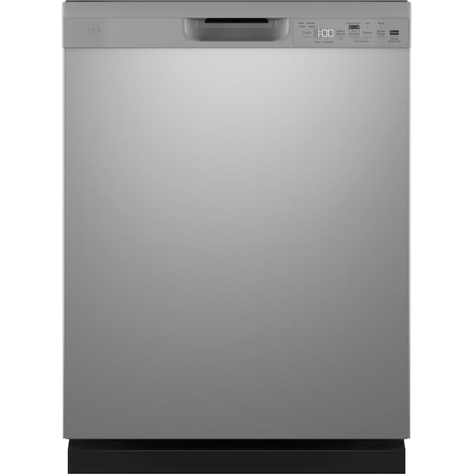 GE Dry Boost 24-in Front Control Built-In Dishwasher (Stainless Steel) ENERGY STAR, 52-dBA Standard Sound Level
