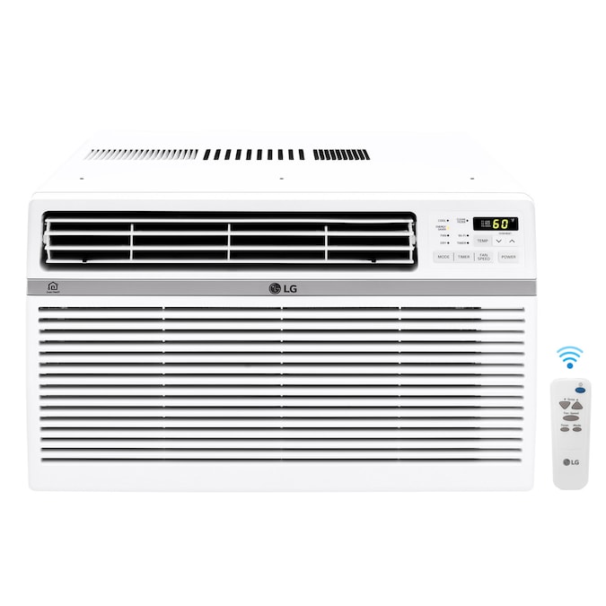 LG Electronics 550-sq ft Window Air Conditioner with Remote (115-Volt; 12000-BTU) Wi-Fi enabled