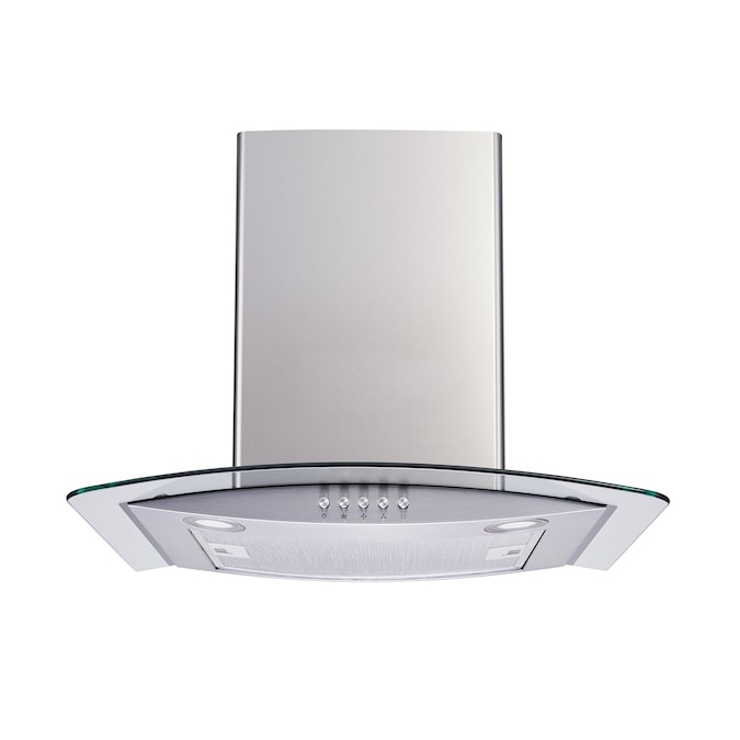 Winflo 36-in 284-CFM Convertible Stainless Steel Wall-Mounted Range Hood
