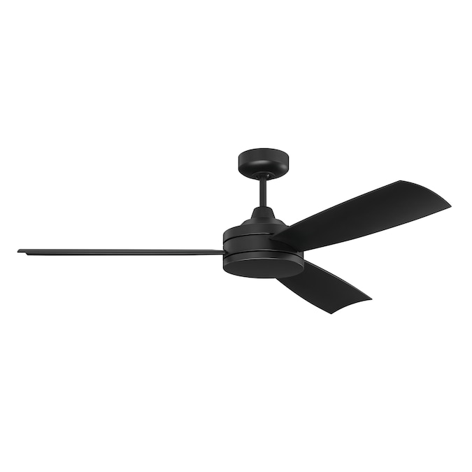 Craftmade Inspo 54-in Flat Black Indoor Ceiling Fan (3-Blade)
