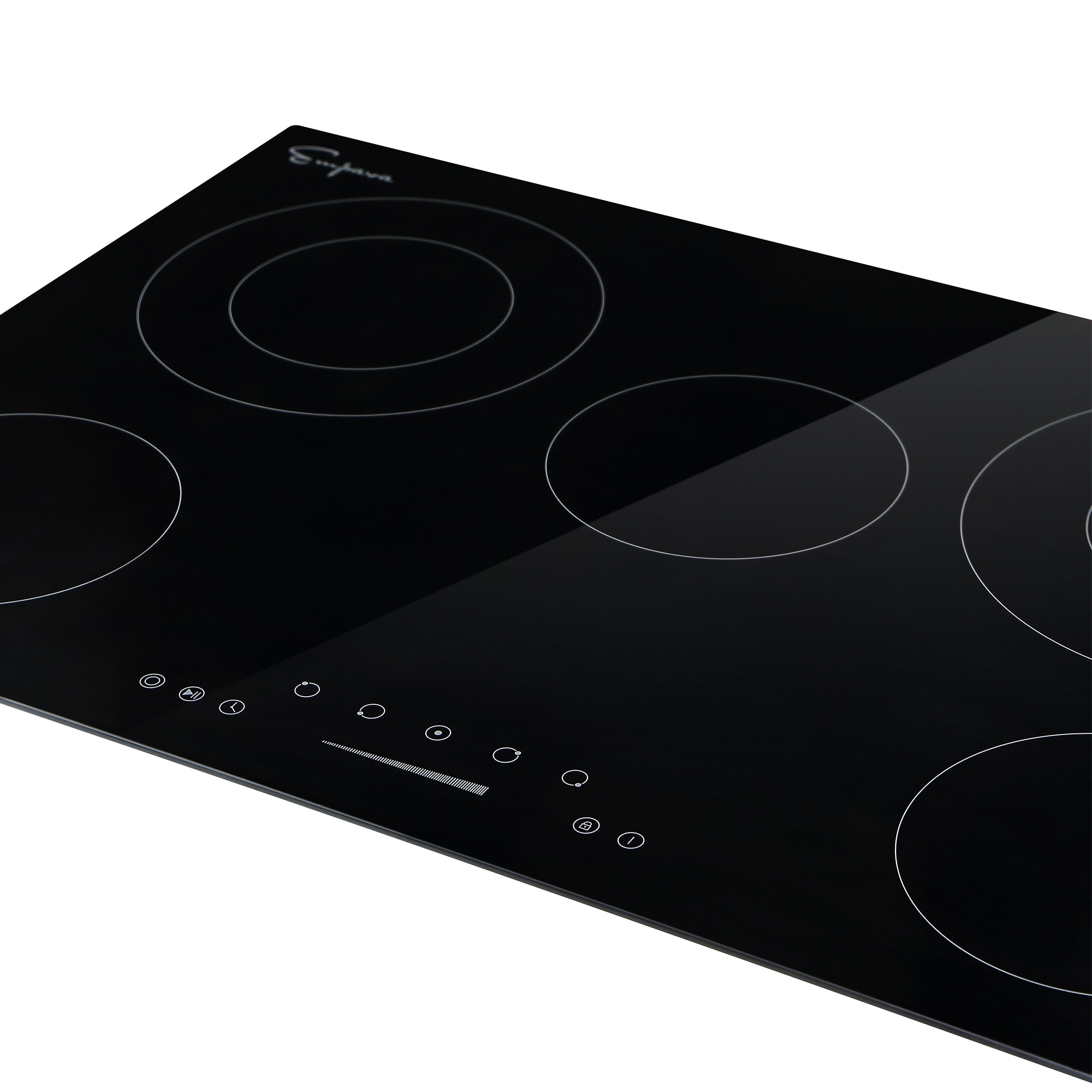Electric Stove With Keep Warm Zone 30-in 5 burners Smooth Surface (Radiant) Black Electric Cooktop - Image 7