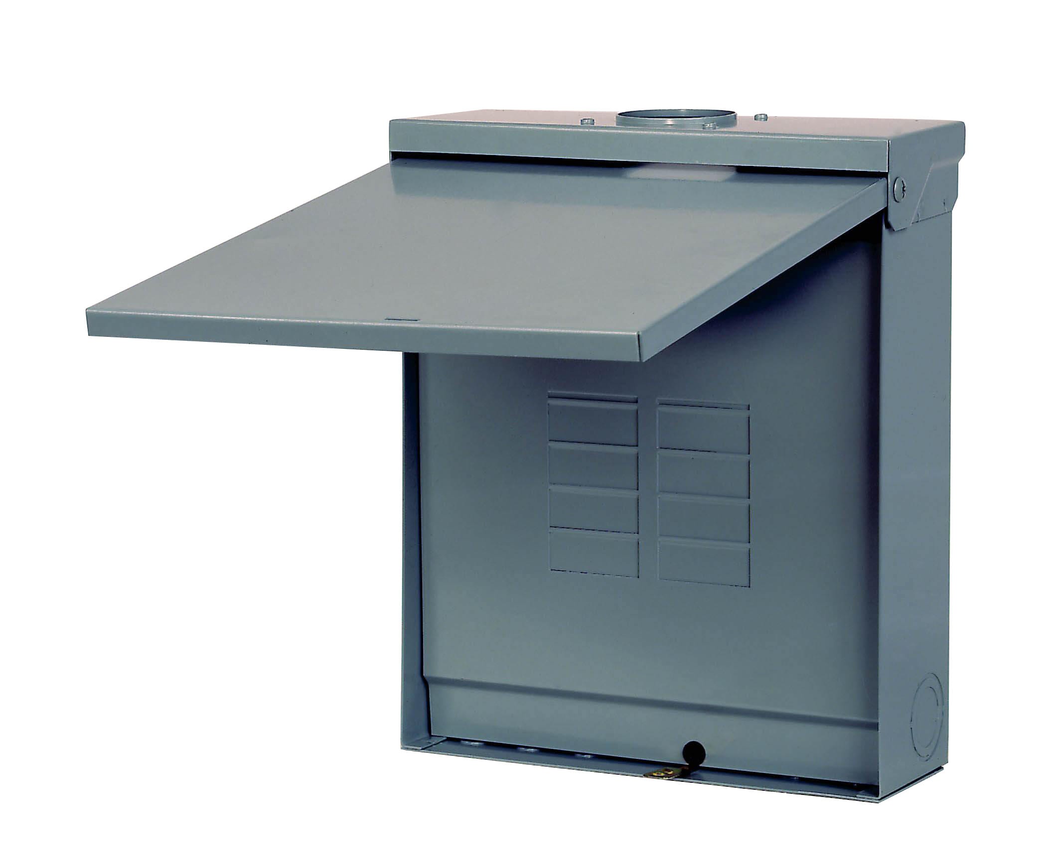 EQ 125 -Amp 8 -Spaces 16 -Circuit Outdoor Main lug Load Center