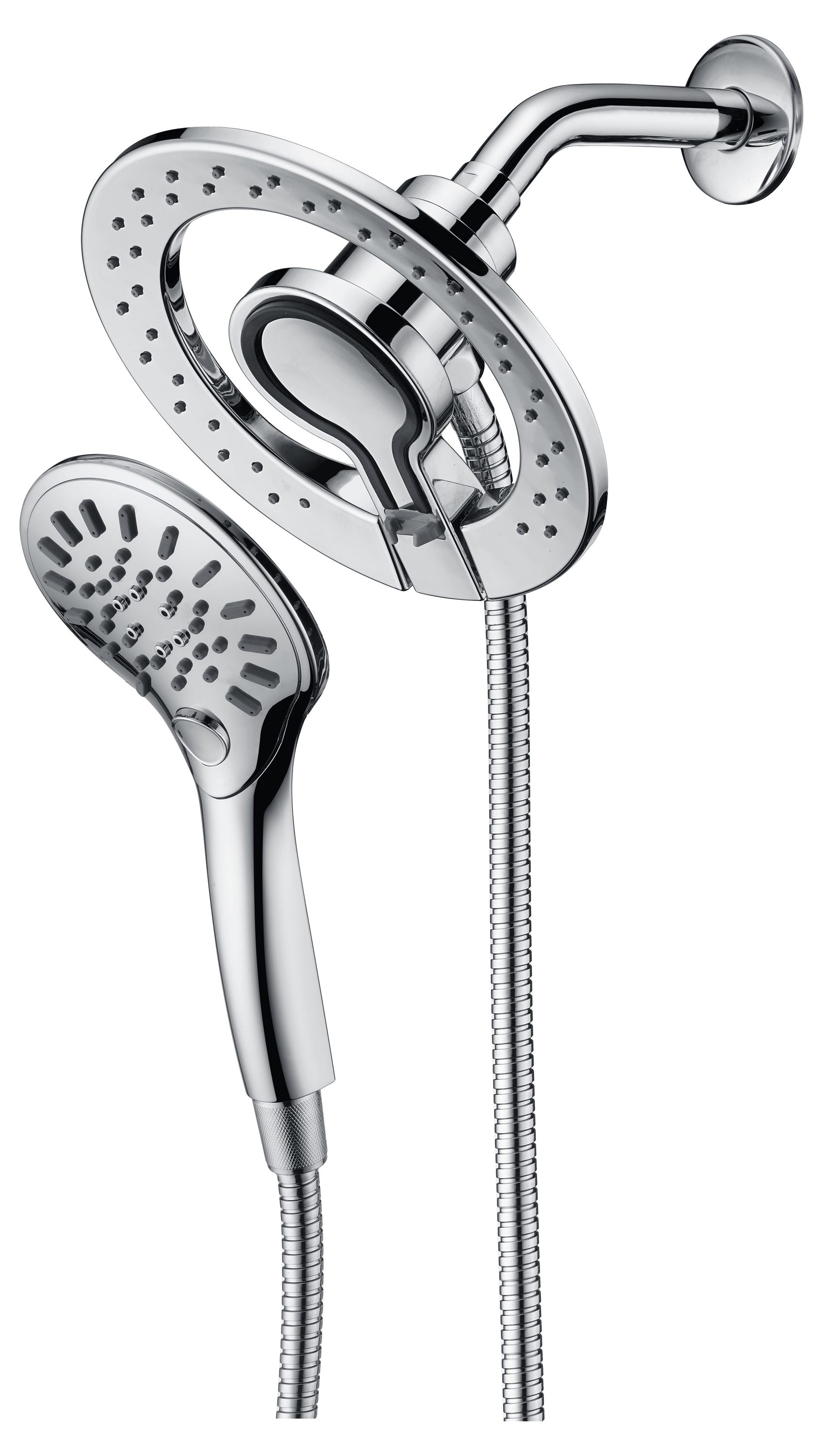 Valkyrie 3.0 -Spray Polished chrome 7.48-in Round Dual/Combo High Pressure Rain Shower Head 1.8 GPM - Image 8