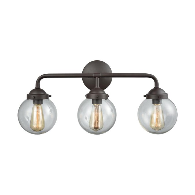 Thomas Lighting Beckett 24-in 3-Light Oil-Rubbed Brown Transitional Vanity Light