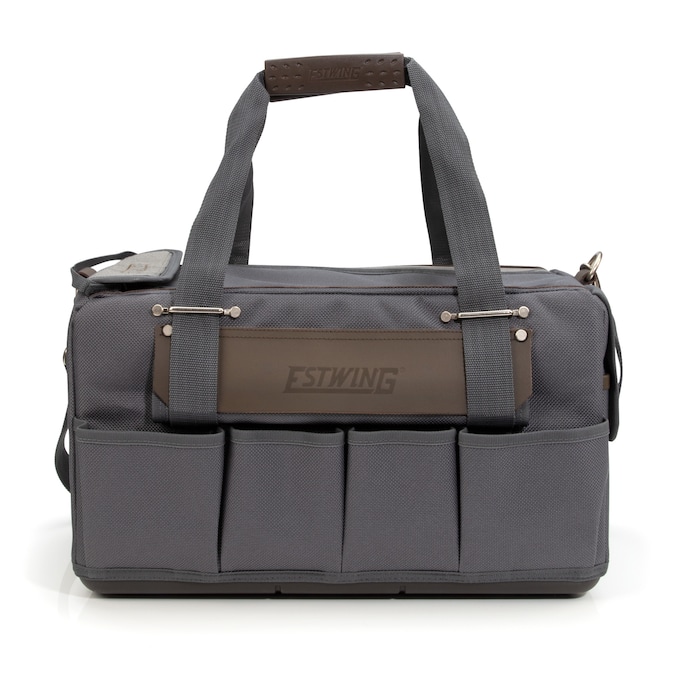 Estwing Gray/Brown Polyester 10-in Zippered Tool Bag