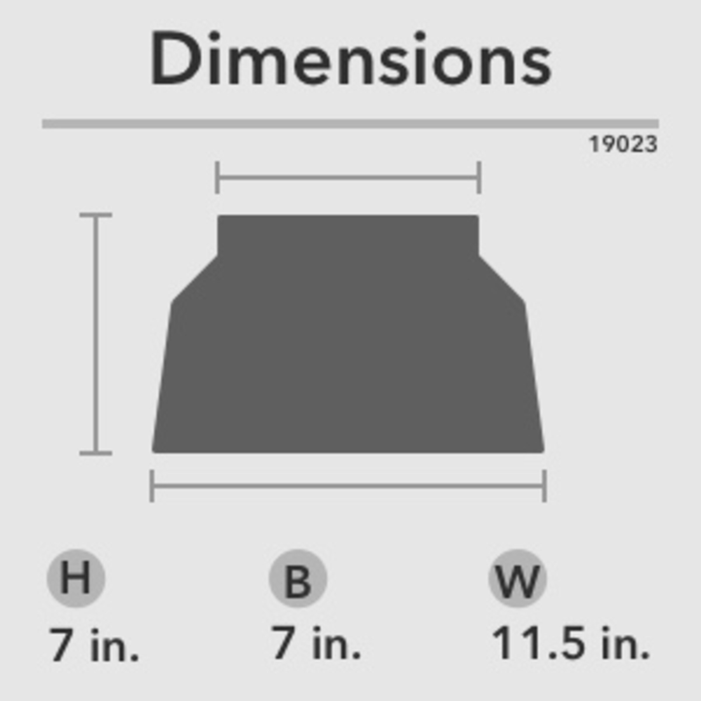 Cranbrook 1 -Light 11.5-in Matte Black Flush Mount Light - Image 10