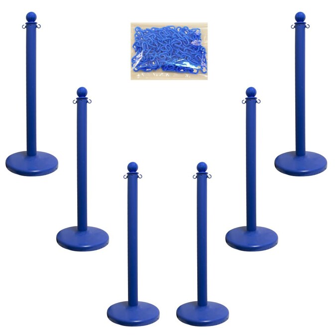 Mr. Chain Blue Medium Duty Stanchion and Chain Kit