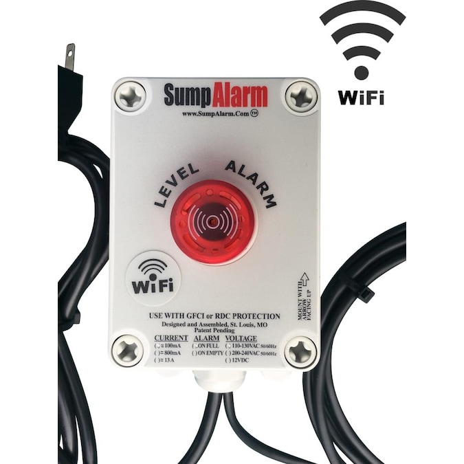 Sump Alarm Indoor and Outdoor Smart High/Low Water Alarm Polycarbonate Alarm