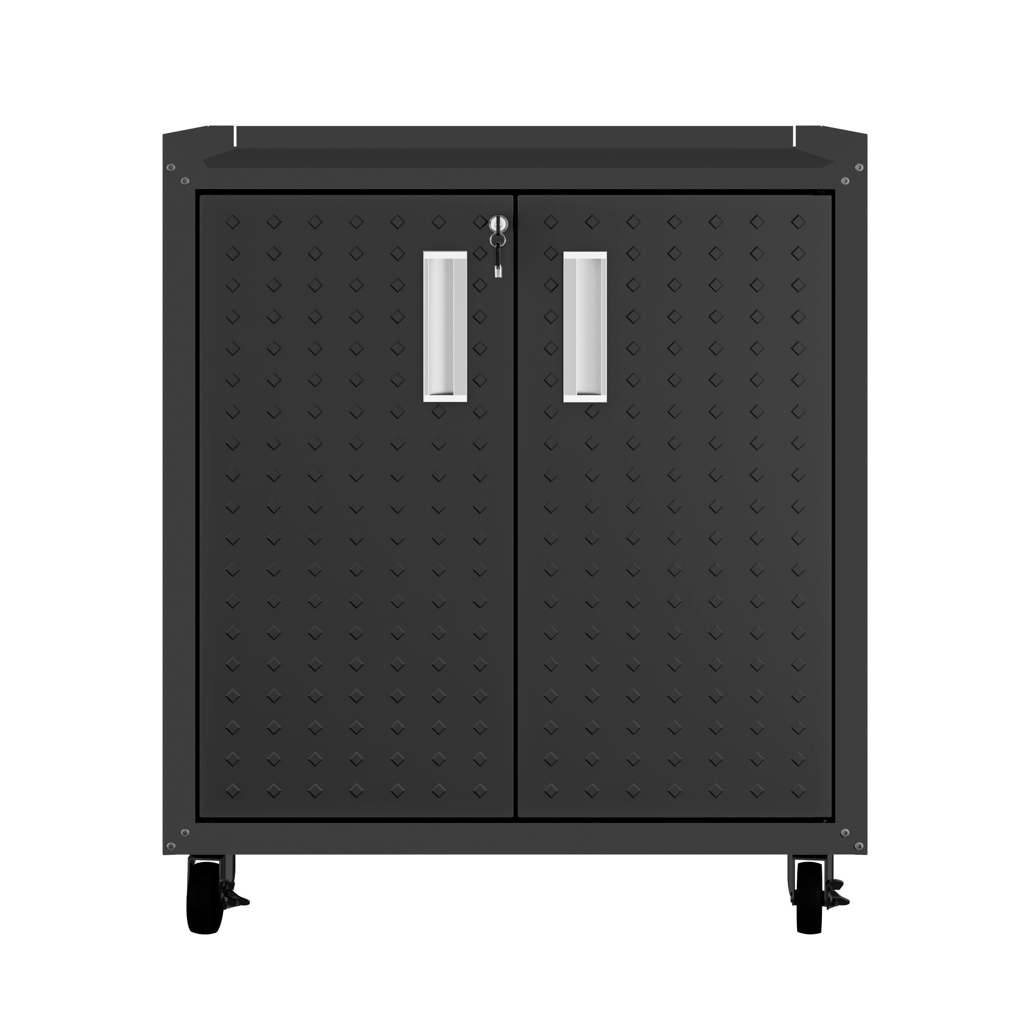 Fortress 30.3-in W x 31.5-in H x 18.2-in D Freestanding Aluminum Garage Cabinet in Gray