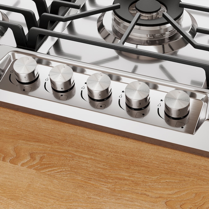 Empava 36-in 5 Burners Stainless Steel Gas Cooktop - Image 7