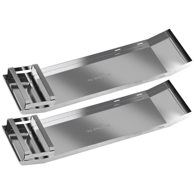 Bon Tool Gray Elastic Knee Pads with Gel Padding and Stainless Steel Curved End - Adjustable Strap, Hook-and-loop Closure - Ideal for Concrete Work