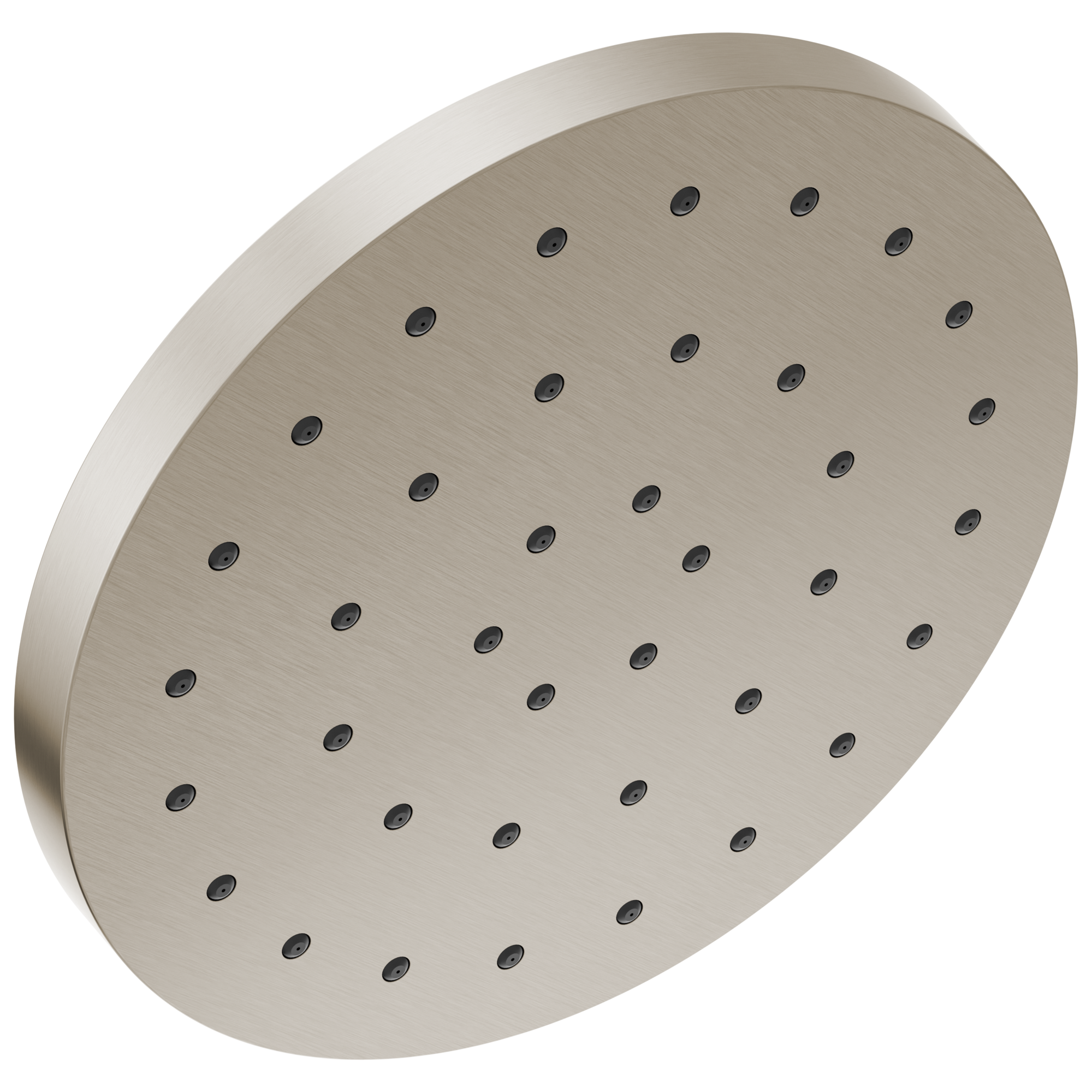 1.0 -Spray Lumicoat Stainless 12-in Round Fixed High Pressure Rain Shower Head 2.5 GPM