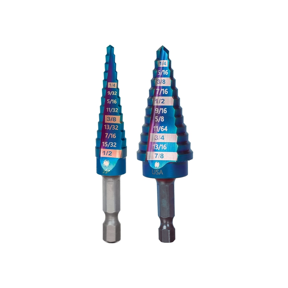 Mach-Blue 2 -Piece 1/4-in 25 -Step Drill Bit Set ( 1/8-in to 7/8-in )
