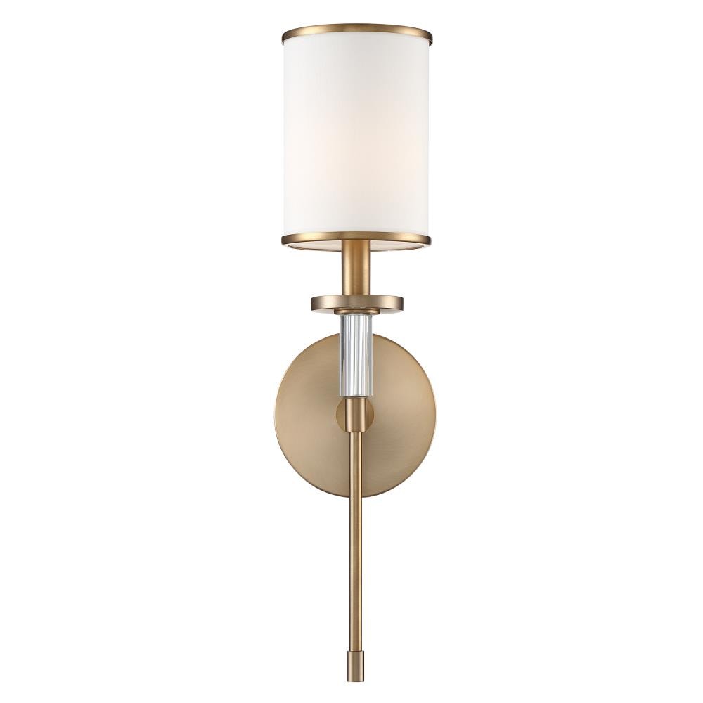 Hatfield 5-in W 1 -Light Matte Gold Transitional Wall Sconce