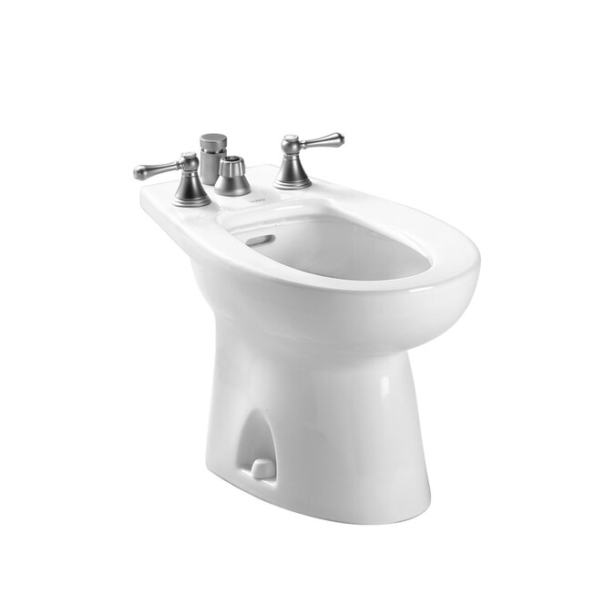 TOTO Piedmont Cotton White Elongated Standard Height 12-in Rough-In Bidet