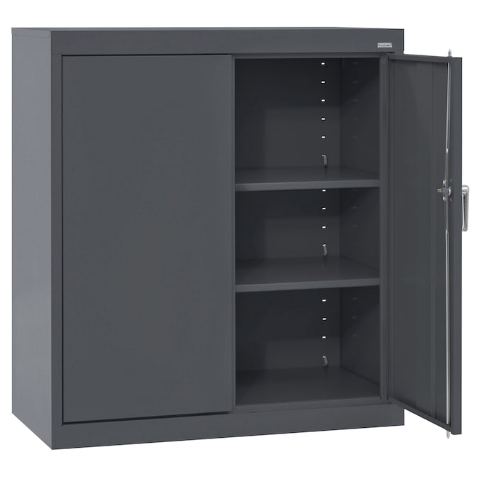 Sandusky 36-in W x 36-in H x 24-in D Freestanding Steel Garage Cabinet in Gray