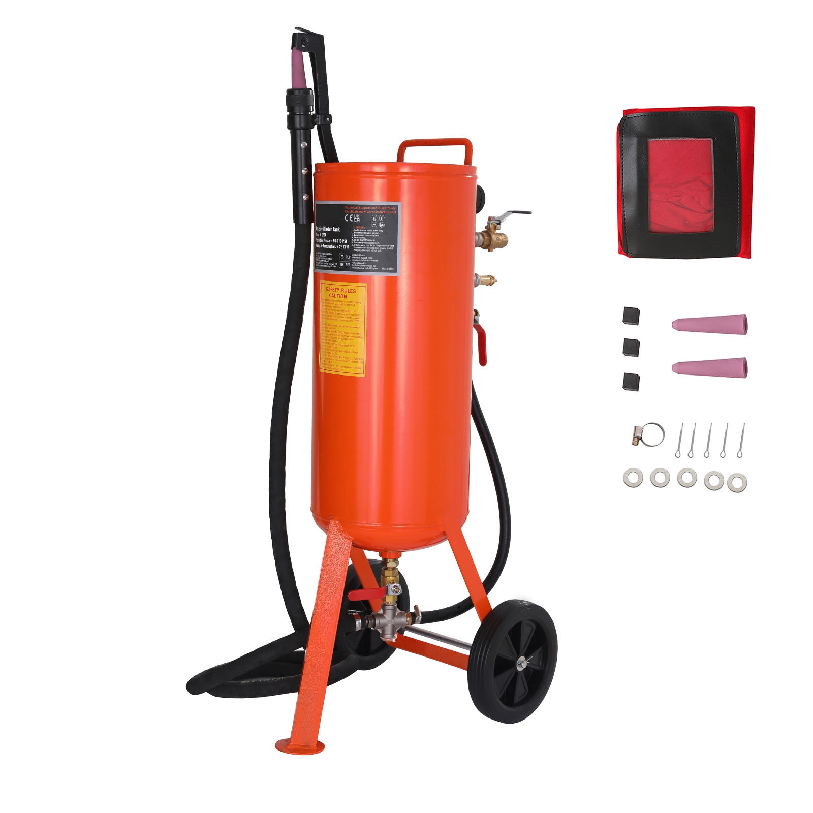 10 Gallon Sand Blaster, 60-110 PSI 25-CFM Sand blaster