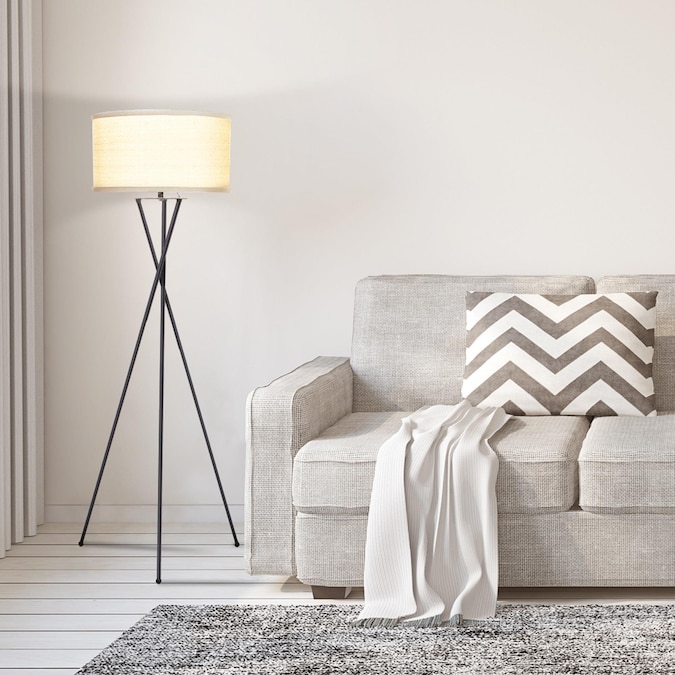 Brightech 60-in Classic Black Tripod Floor Lamp