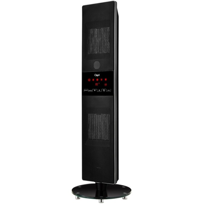 Ozeri Up to 1500-Watt Ceramic Tower Indoor Electric Space Heater with Thermostat and Remote Included