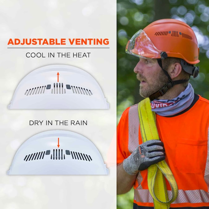 Ergodyne Quick Adjusting Ratchet Orange Hard Hat - Image 5