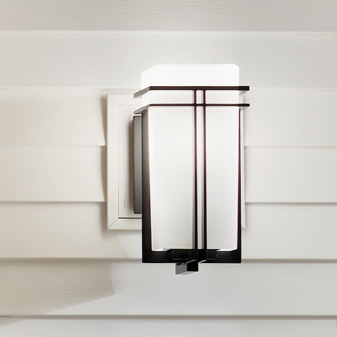 Kichler Tremillo 1-Light 14.25-in H Black Outdoor Wall Light - Image 2