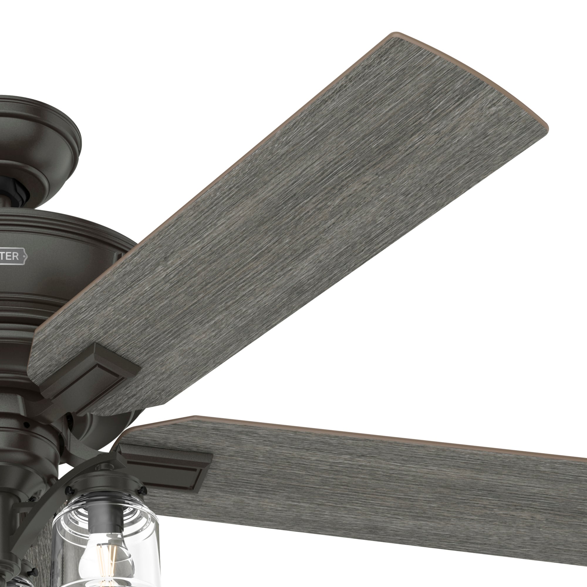 Maya 54-in Noble Bronze with Dark Gray Oak/Warm Grey Oak Blades Ceiling Fan With Light ( 5 -Blade ) - Image 10