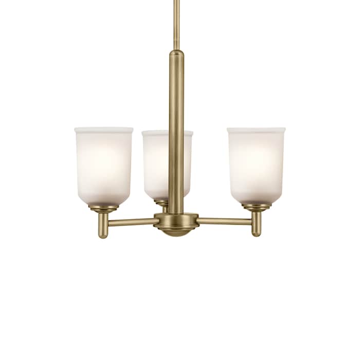Kichler Shailene 3-Light Gold Traditional Led, Dry rated Chandelier - Image 3