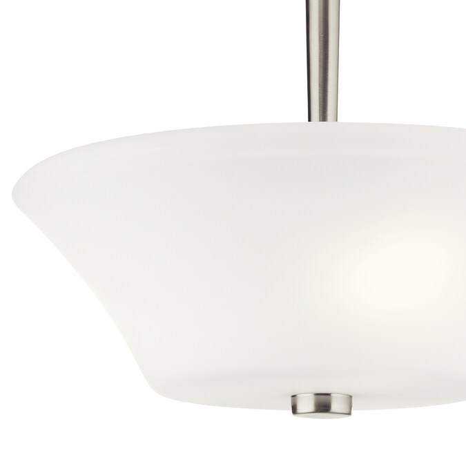 Kichler Aubrey 1-Light Brushed Nickel Semi mount light - Image 2