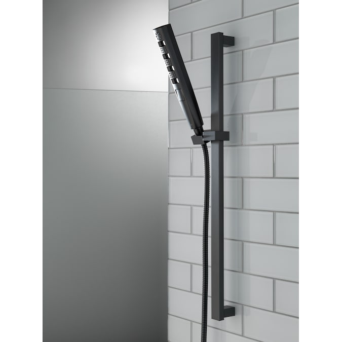 Delta Universal Showering Components Matte Black 3.5-in Rectangle Handheld Shower Head 1.75-GPM (6.6-LPM) - Image 12
