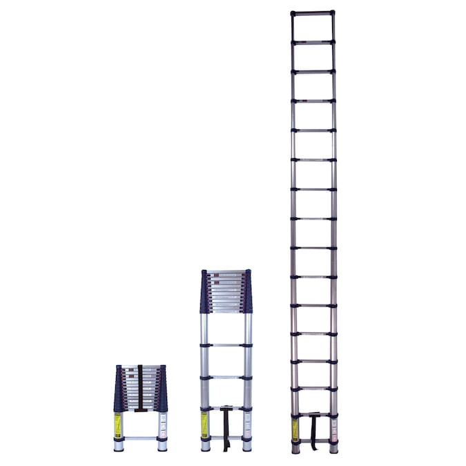 Xtend+Climb ANSI Certified 15.5-ft Aluminum Type 1- 250-lb Load Capacity Telescoping Extension Ladder