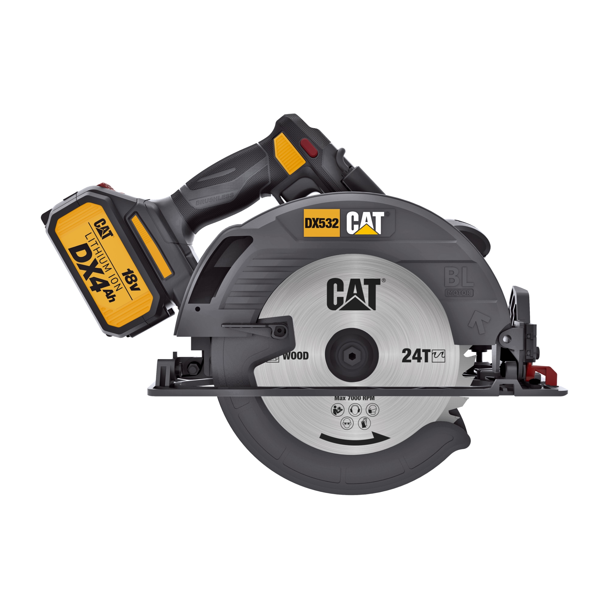 18-volt 7-1/4-in Brushless Cordless Circular saw ( Battery Included )