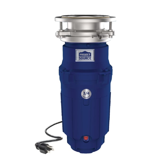 Project Source Continuous Feed 3/4-HP Septic Safe Corded Garbage Disposal with Noise Insulation
