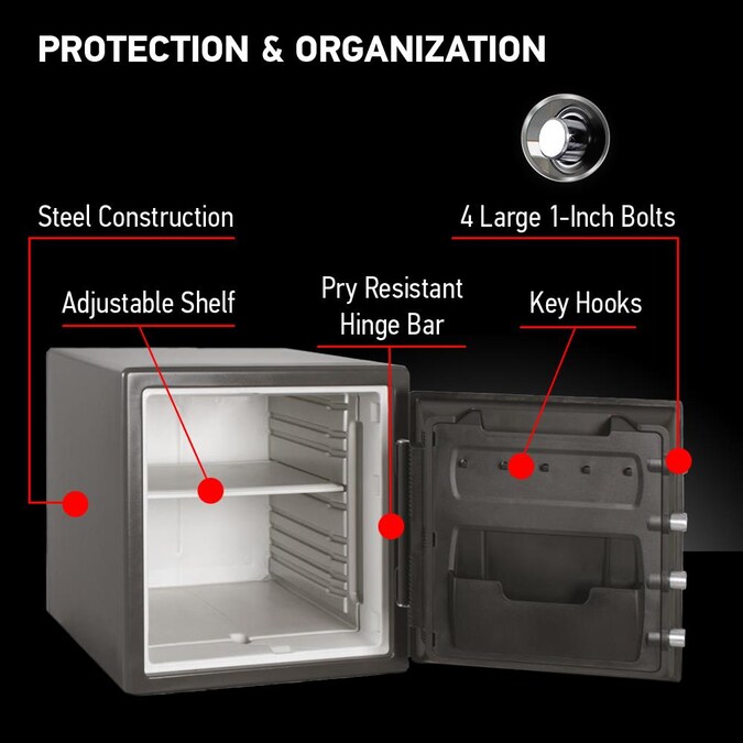 SentrySafe 1.2-cu ft Fireproof and Waterproof Home Safe with Combination Lock - Image 5
