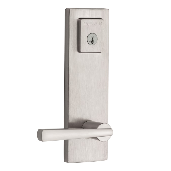 Baldwin Prestige Series Spyglass Satin Nickel Single-Cylinder Deadbolt Keyed Entry Door Handleset with Spyglass Lever and Smartkey - Image 3