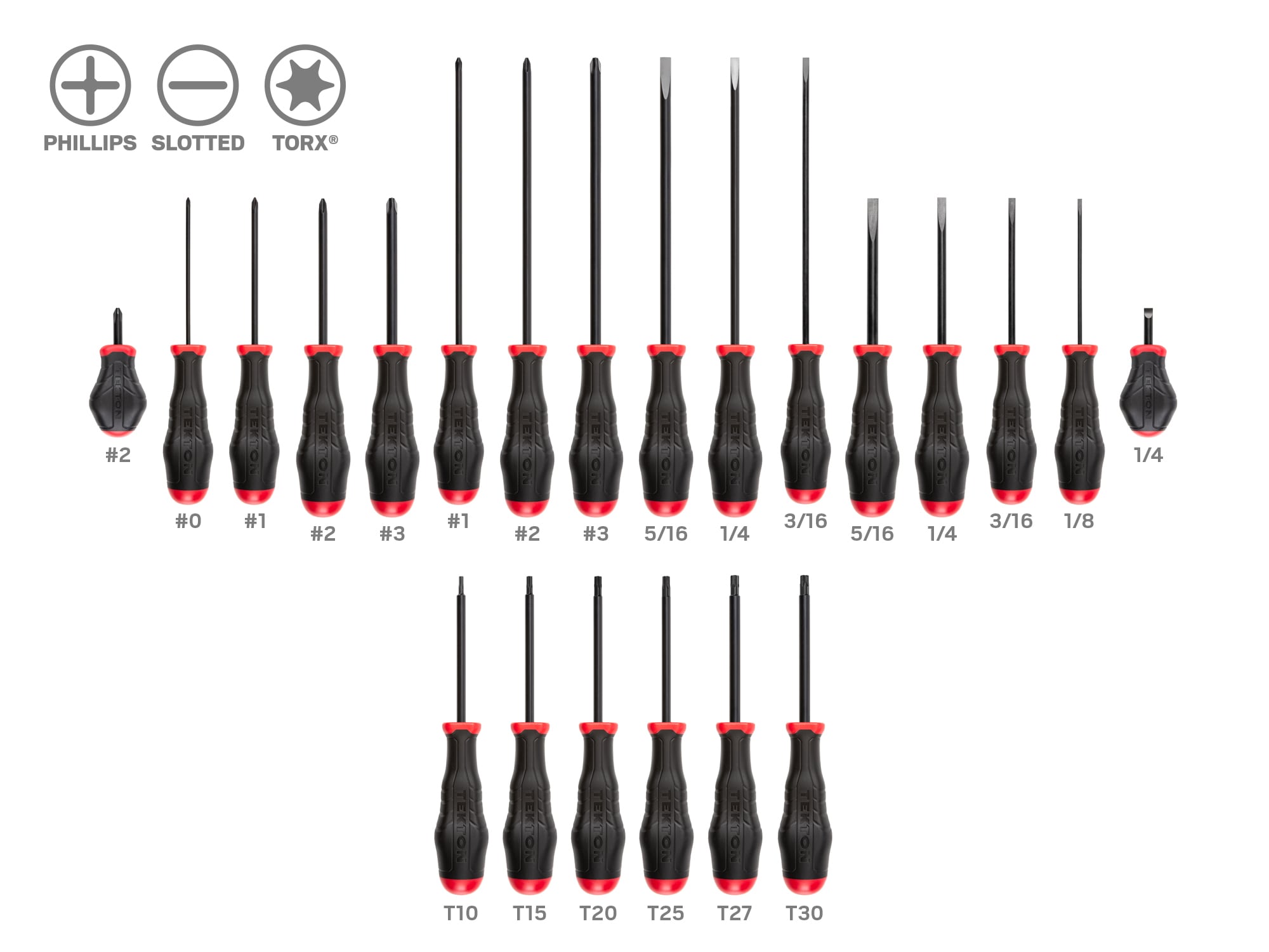 22 -Piece 8-in Screwdriver Set