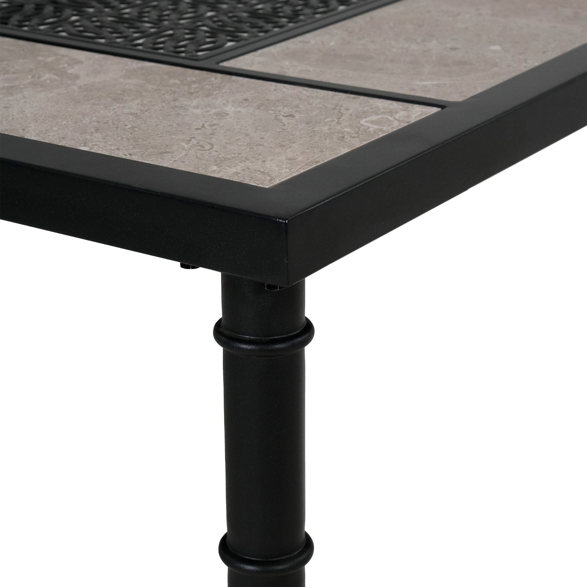 Thomas Lake Rectangle Outdoor Dining Table 39-in W x 67-in L with Umbrella Hole - Image 15