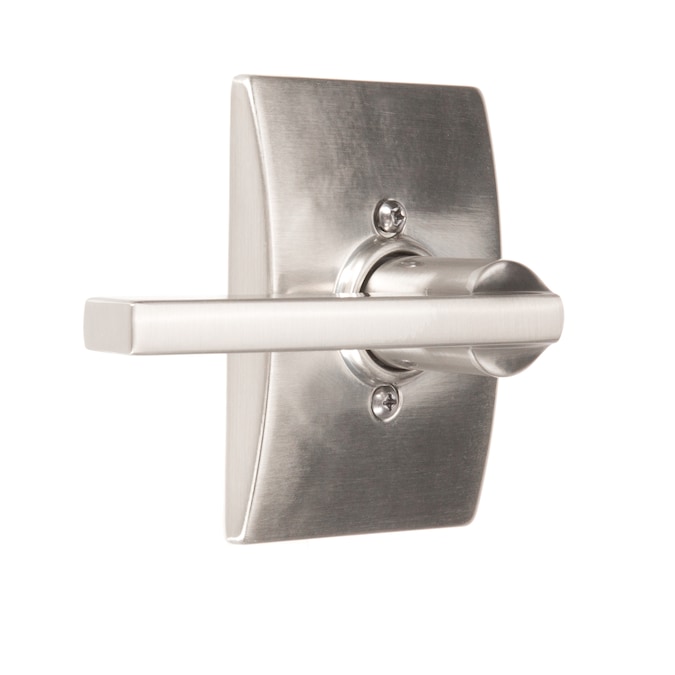 Schlage Century Satin Nickel Single Deadbolt Keyed Entry Door Handleset with Latitude Lever - Image 4