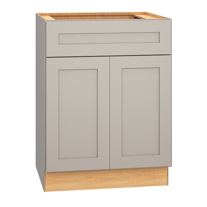 Diamond Express Jamestown 24-in Cloud Gray Bathroom Vanity Base Cabinet without Top