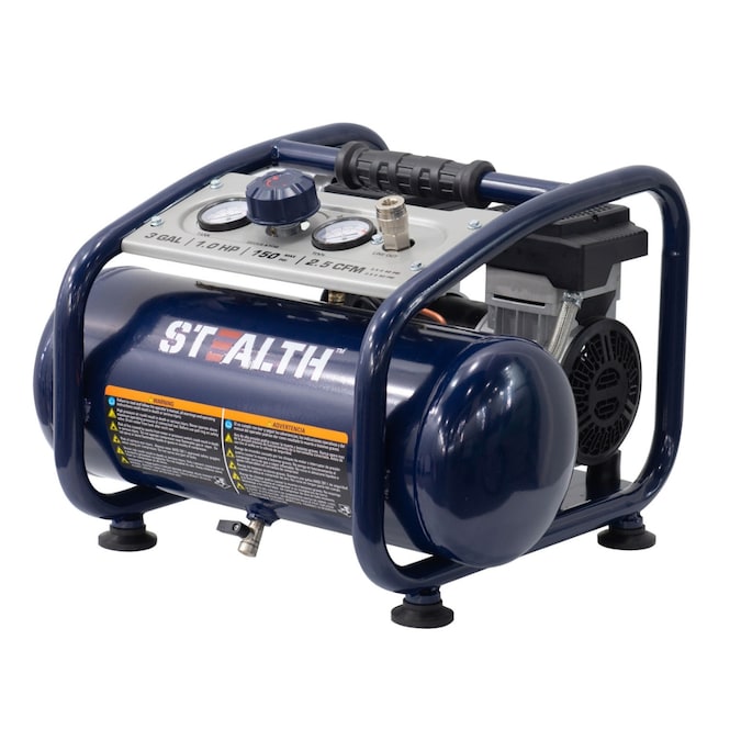 Stealth Quiet Tech 3-Gallon Portable Electric 150 PSI Hot Dog Air Compressor