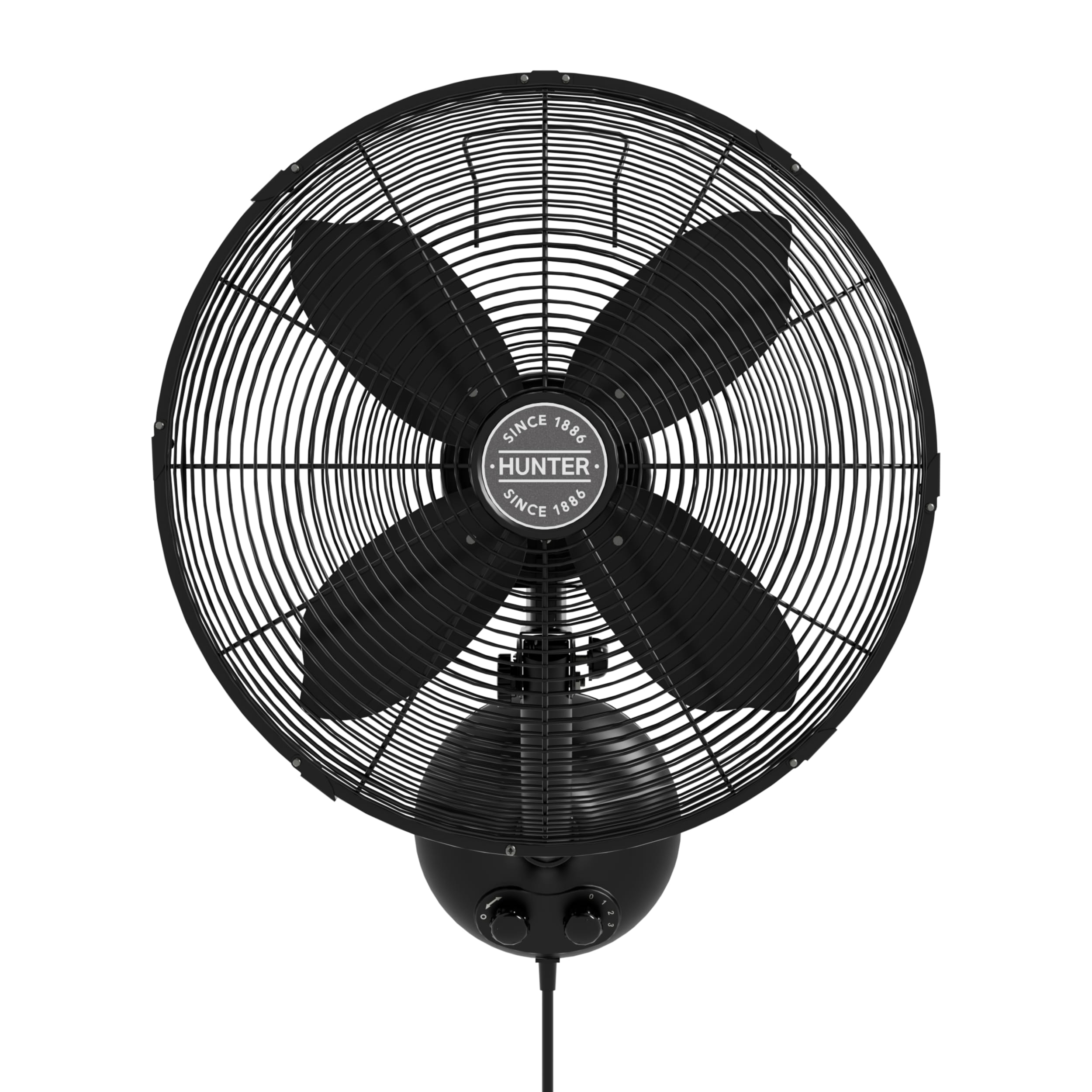 16-in 120 -Volt 3 -Speed High Velocity Indoor/Outdoor Matte Black Oscillating Personal Fan