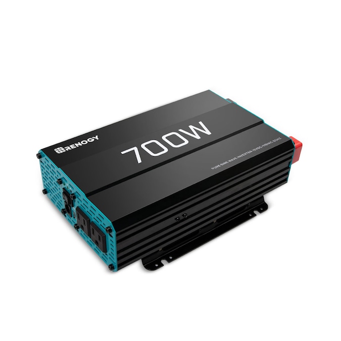 Renogy 700W Power Inverter with Low Voltage Battery Cut Off, 3 Outlets, GFCI Safety Circuit, ETL Safety Listed