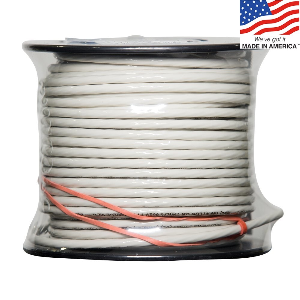 100-ft 10 -AWG White Stranded Copper THHN wire ( By-the-roll ) - Image 3