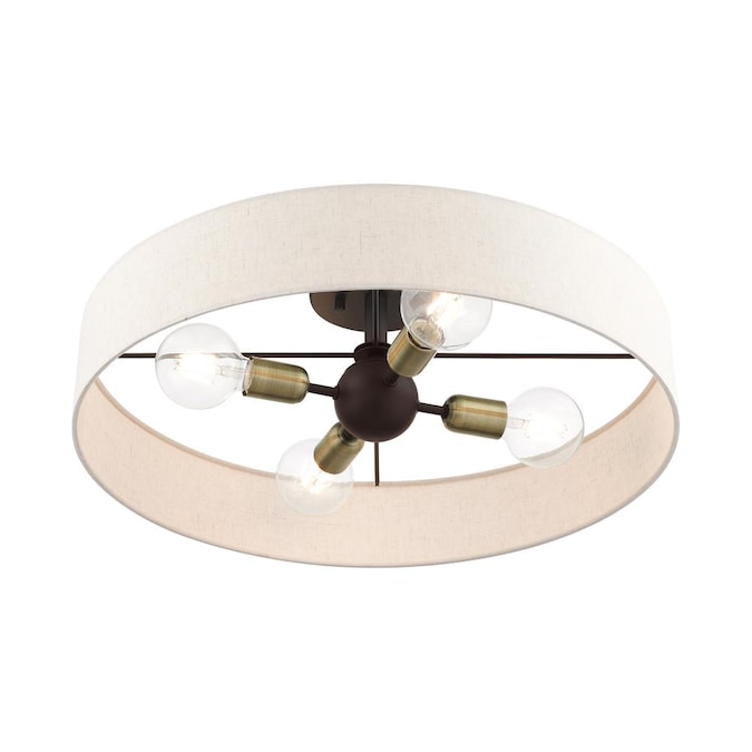 Livex Lighting Venlo 4-Light Matte Bronze Semi mount light - Image 6