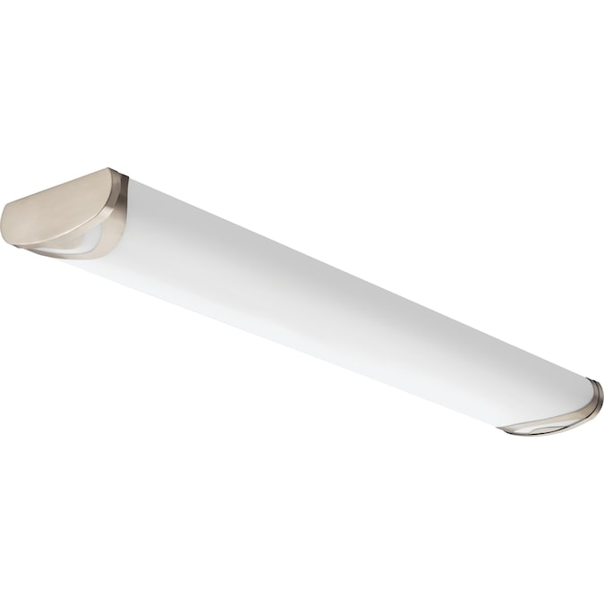 Lithonia Lighting Boomerang 1-Light 3.75-in Matte Nickel LED Flush Mount Light ENERGY STAR