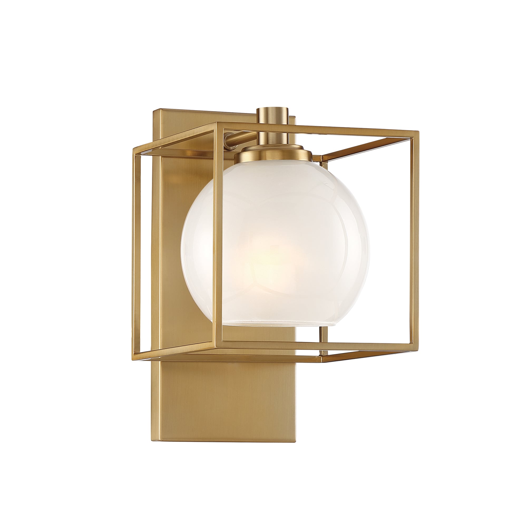 Cowen 6.75-in 1 -Light Brushed Gold Glam Vanity light